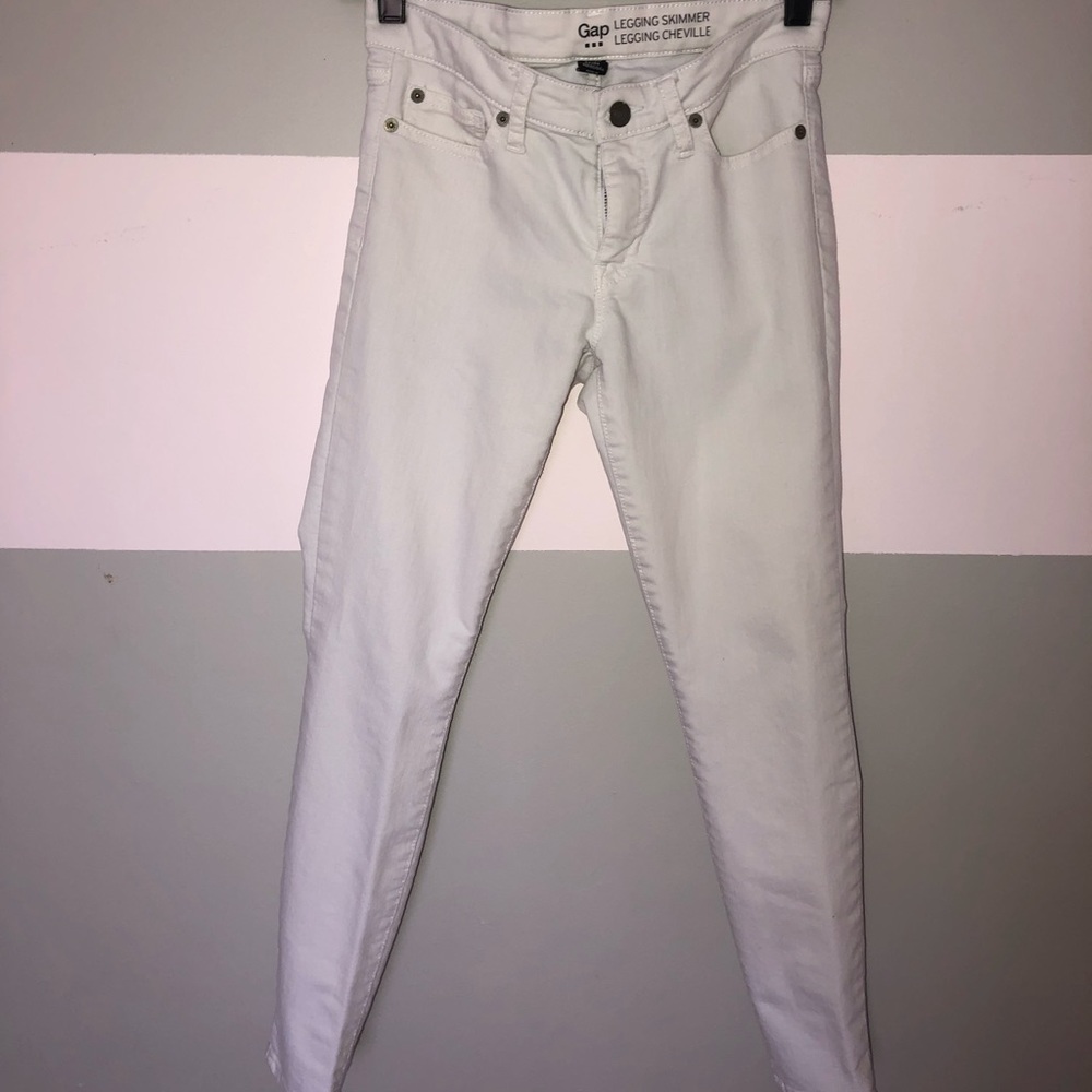 WHITE GAP JEGGINGS